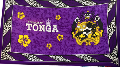 Tongan Seal Hibiscus Sarong 2 Yards polyester peachskin - price per piece