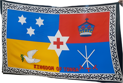 Tonga Coat of Arms Sarong 2 yards polyester peachskin - price per piece