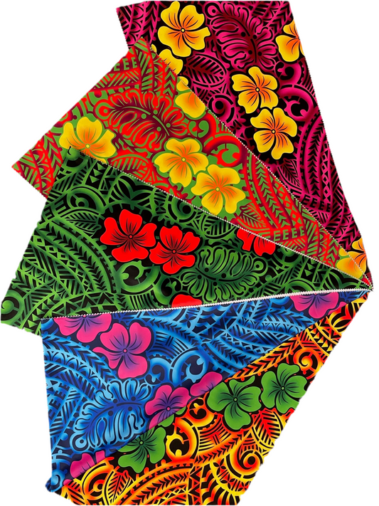 Printed polyester 2 way stretch fabric 57/58” width - price per meter