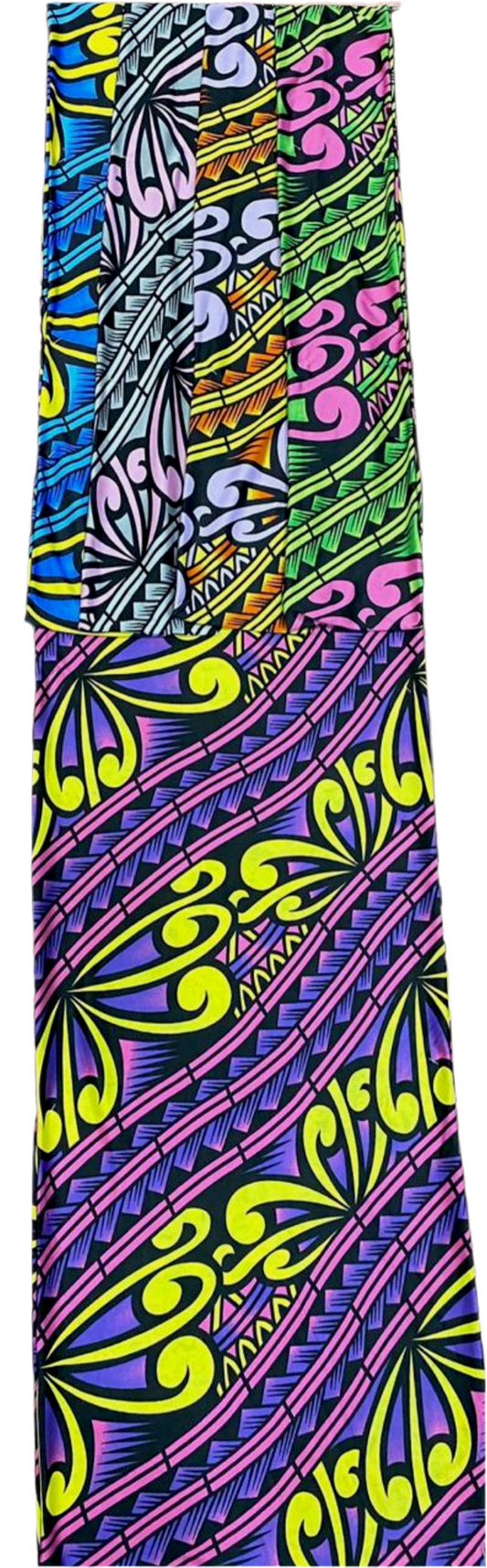 Printed polyester multi directional stretch fabric 57/58” width - price per meter