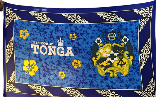 Tongan Seal Hibiscus Sarong 2 Yards polyester peachskin - price per piece