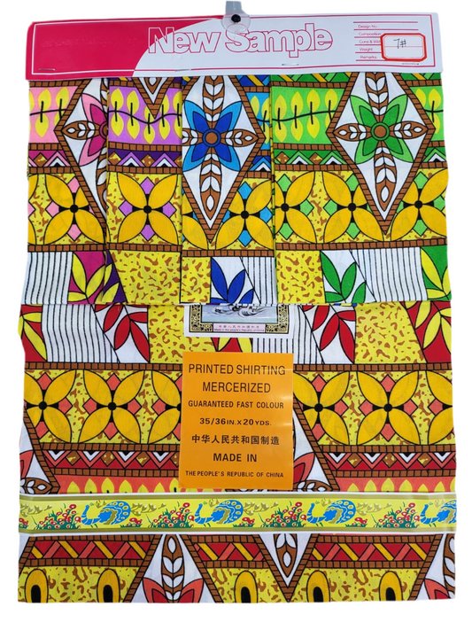 Printed 35/36” Polyester TTC Fabric - 20 yard roll