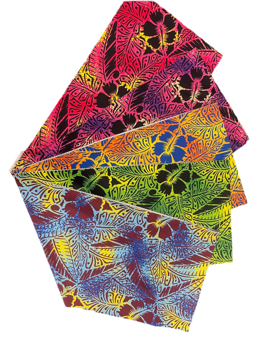 Printed polyester 2 way stretch fabric 57/58” width - price per meter