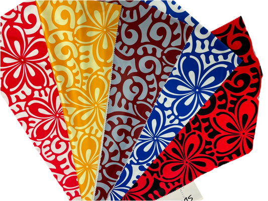 Printed polyester 2 way stretch fabric 57/58” width - price per meter