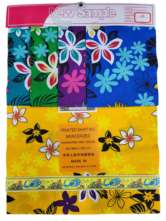 Printed 35/36” Polyester TTC Fabric - 20 yard roll