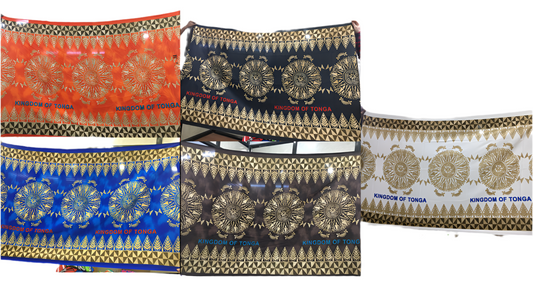 Tonga traditional tapa sarong 2 yards polyester peachskin - price per piece