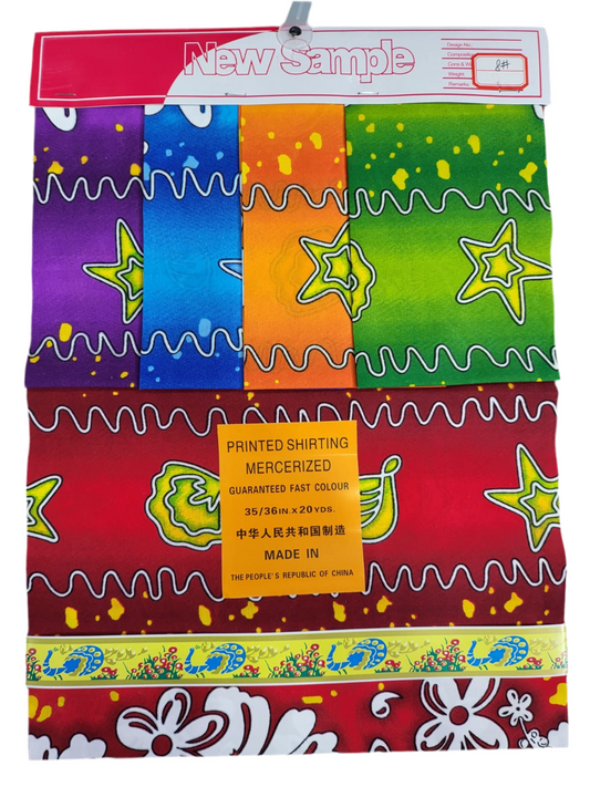 Printed 35/36” Polyester TTC Fabric - 20 yard roll