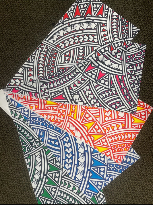 Printed polyester 2 way stretch fabric 57/58” width - price per meter